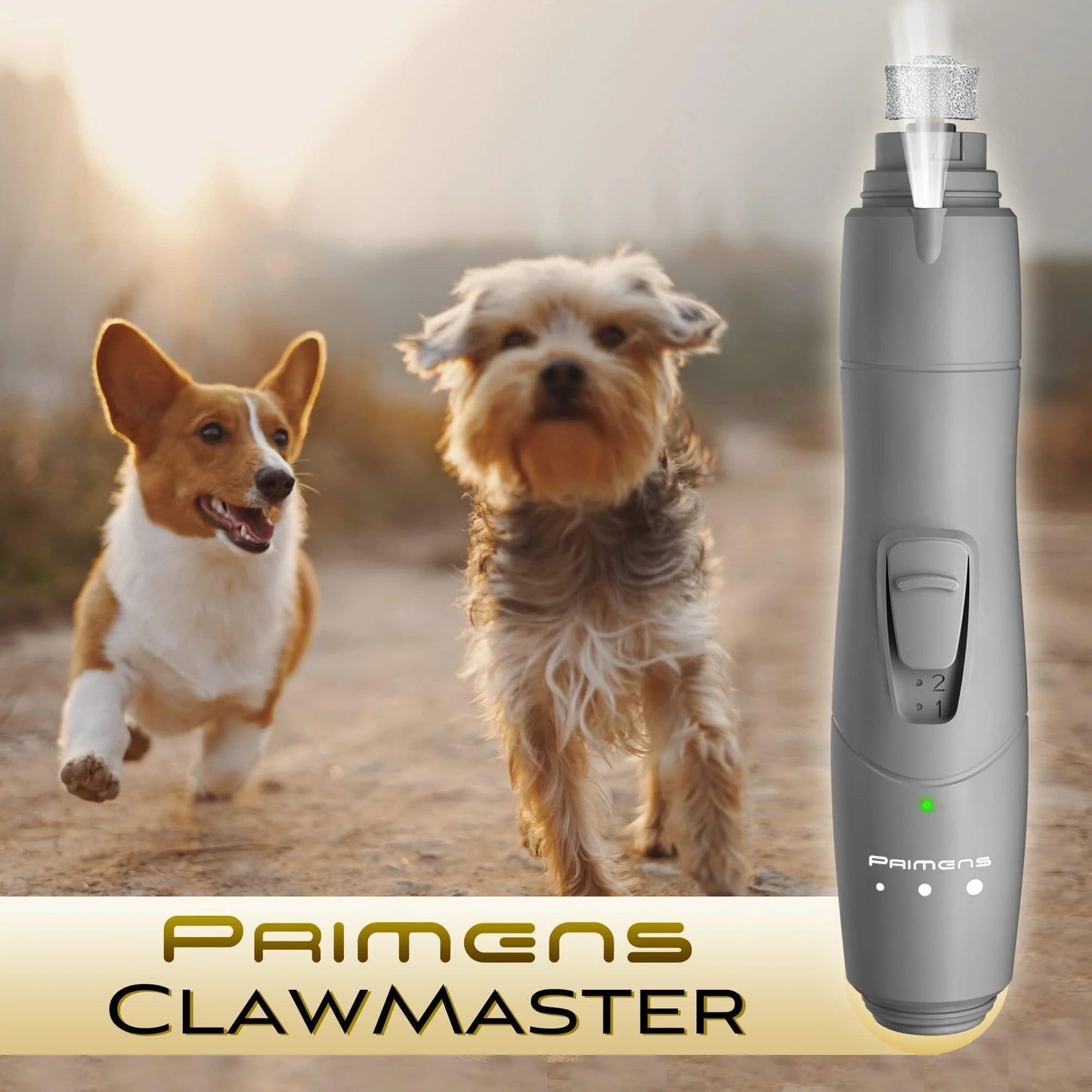 Rechargeable Dog Nail Grinder with LED Light – Quiet, Safe & Stress-Free Pet Nail Trimmer