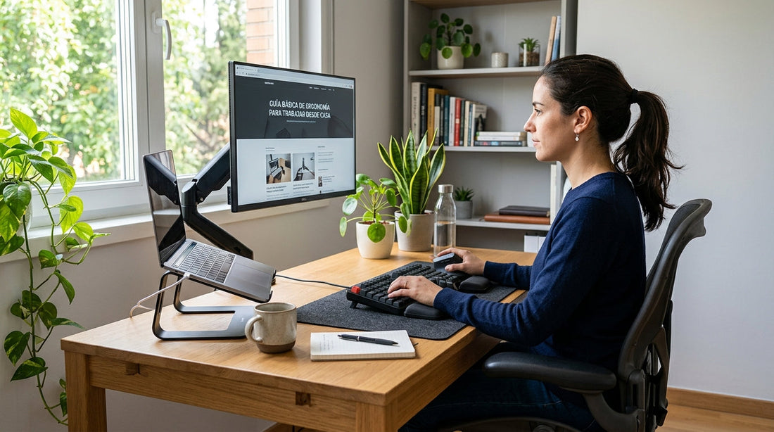 Guía básica de ergonomía para trabajar desde casa