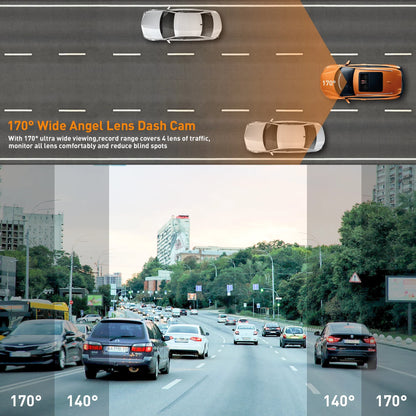 NEXPOW T7J6 Dual Dash Cam – Reliable 1080P Front & Rear Protection for Safer Driving