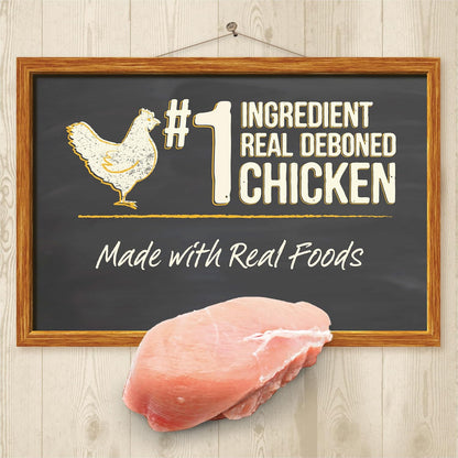 (Pack of 24) 3 Oz. Pouches Merrick Purrfect Bistro Bon Appétits Grain-Free Wet Cat Food Topper – Chicken Morsels in Gravy