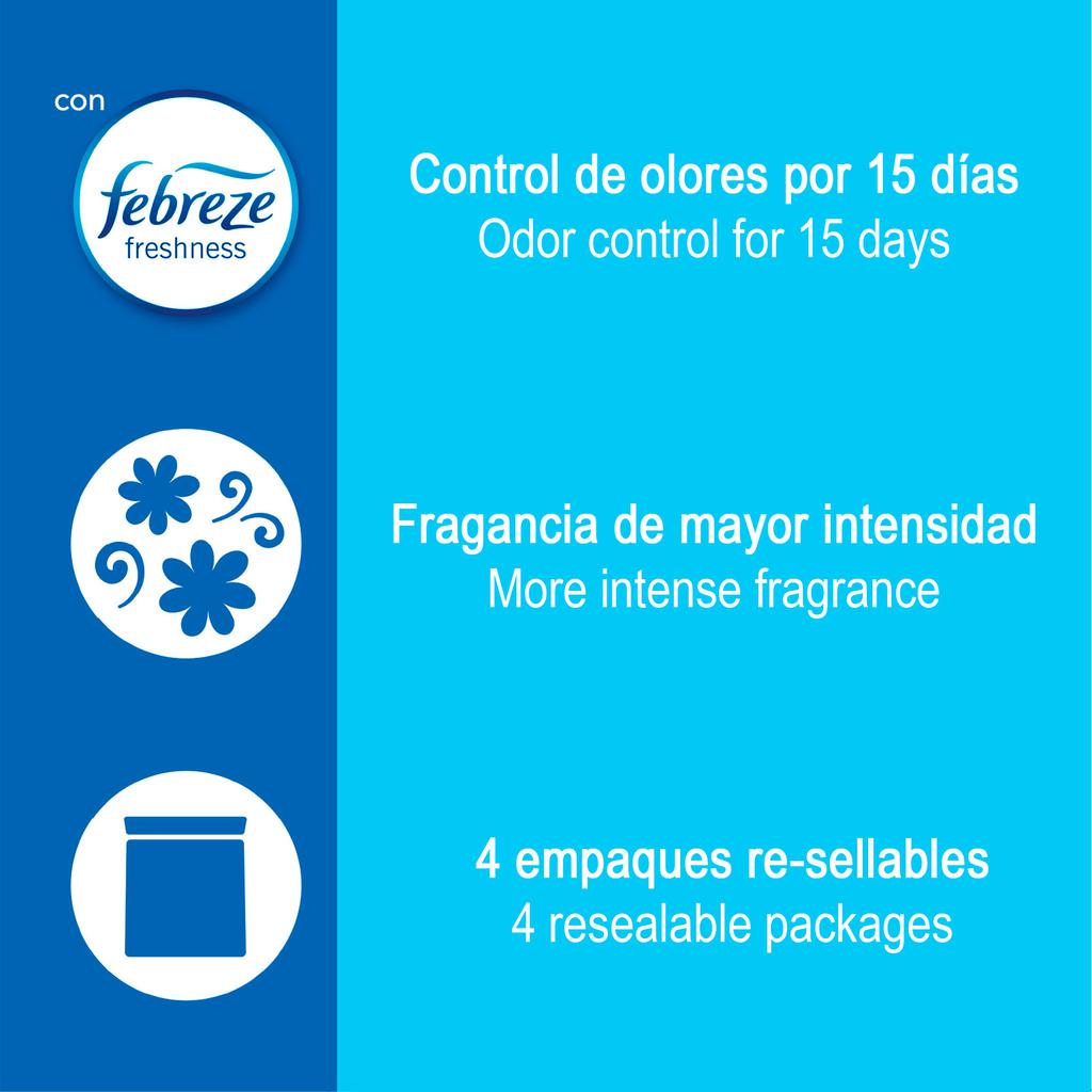 Fresh Step Arena para Gatos 42 lb (4 Unidades) – Control de Olor con Febreze