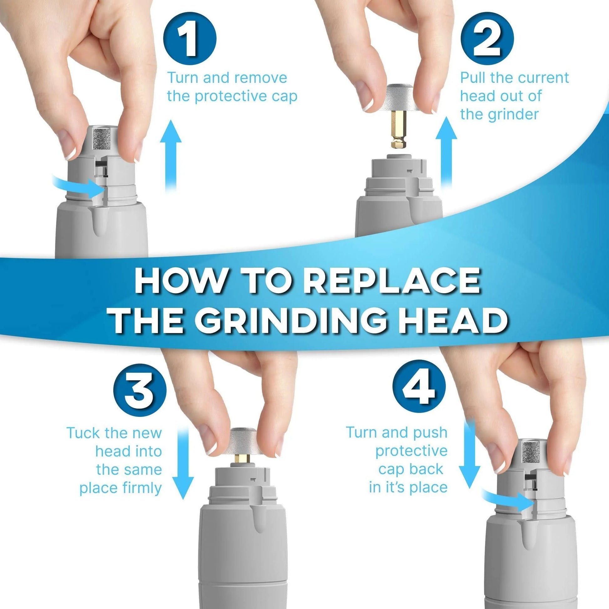 Dog Nail Grinder Replacement Head – Durable Diamond Grinding Wheel for Safe, Painless Pet Nail Trimming