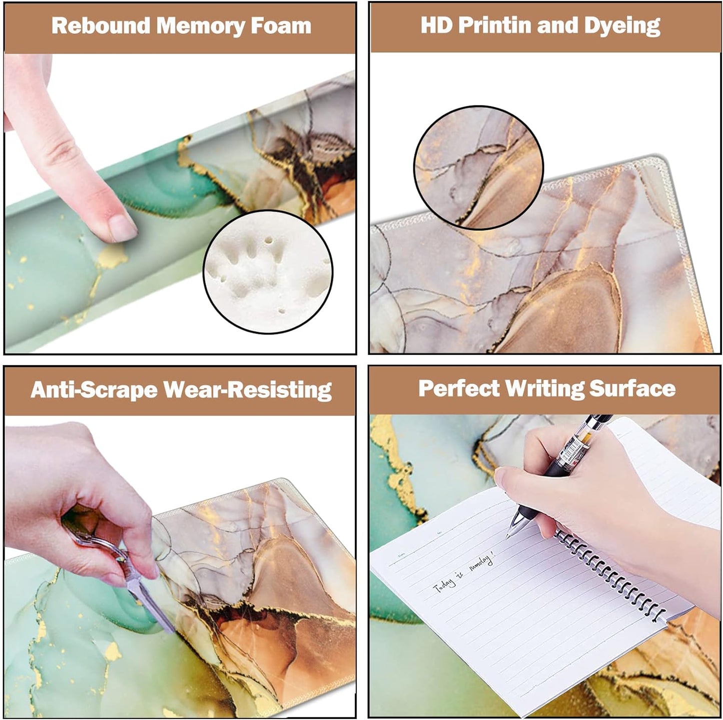 ArtSo 4-in-1 Ergonomic Mouse Pad Set – Comfort, Style & Wrist Support