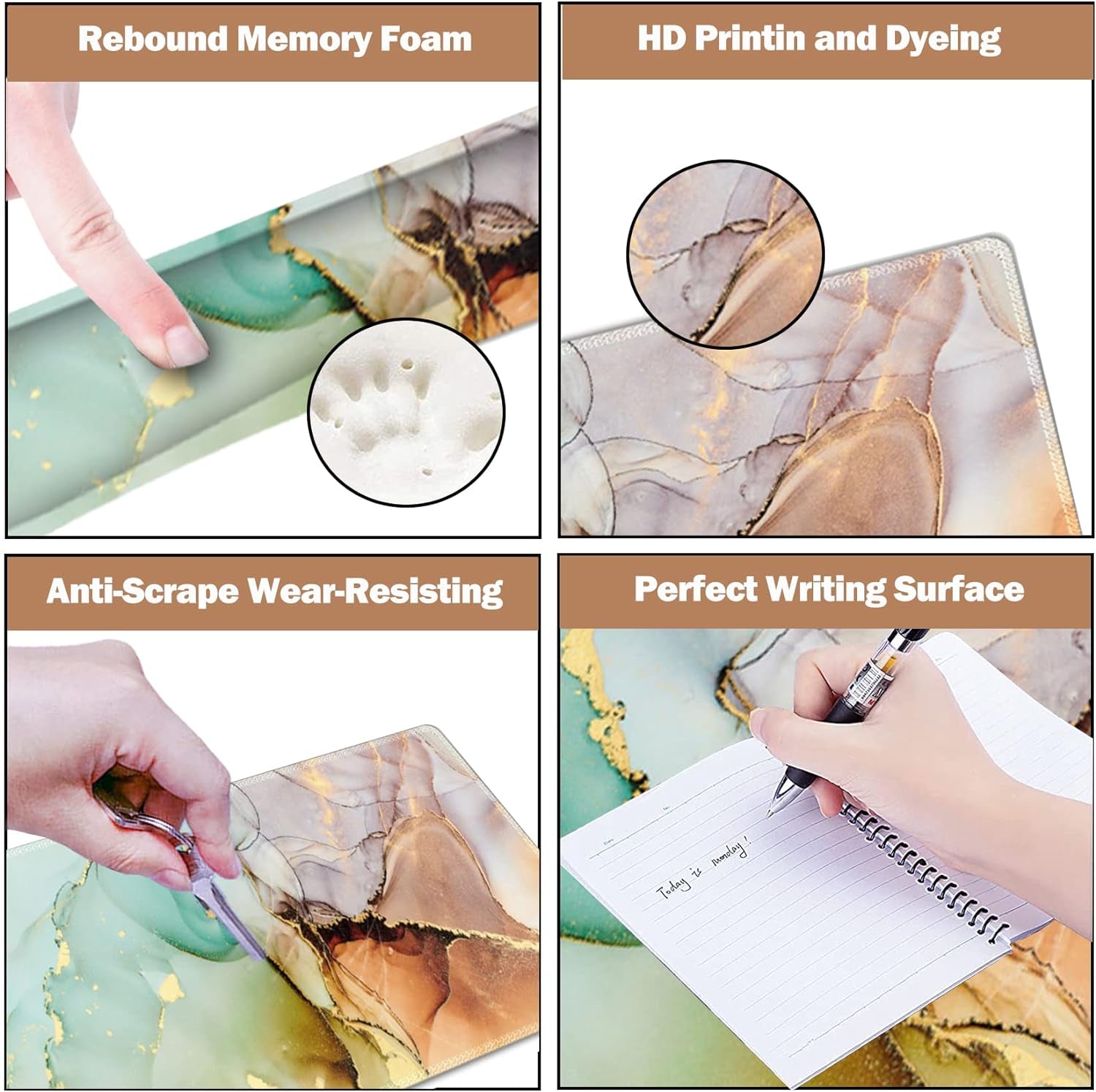 ArtSo 4-in-1 Ergonomic Mouse Pad Set – Comfort, Style & Wrist Support