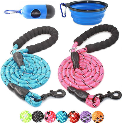 BAAPET Heavy Duty Dog Leash – 2 Pack Medium to Large Dogs with Bonus Accessories