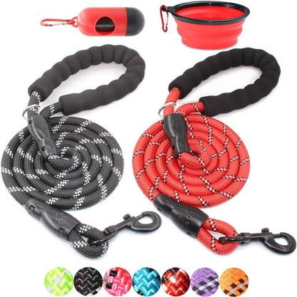 BAAPET Heavy Duty Dog Leash – 2 Pack Medium to Large Dogs with Bonus Accessories