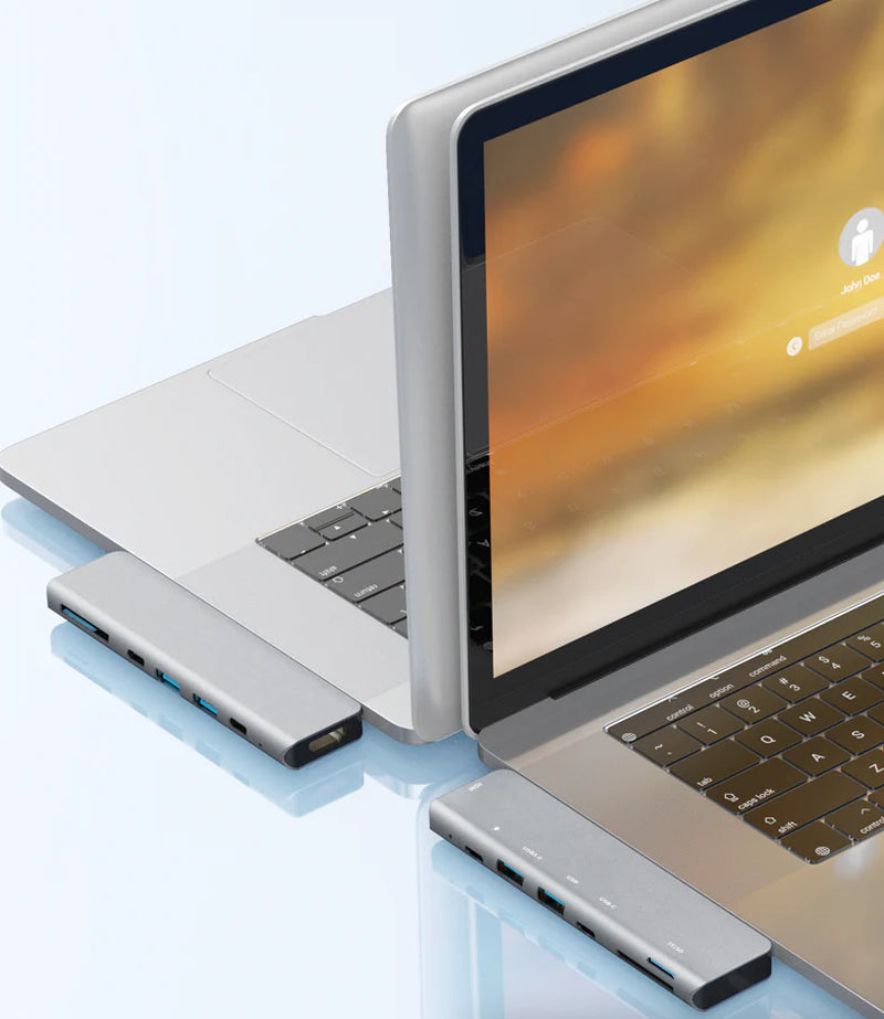 Premium USB-C Hub Adapter for MacBook Pro & Air (5-in-1 / 7-in-1) – 4K HDMI, Thunderbolt 3, SD/TF Card Reader & USB Expansion