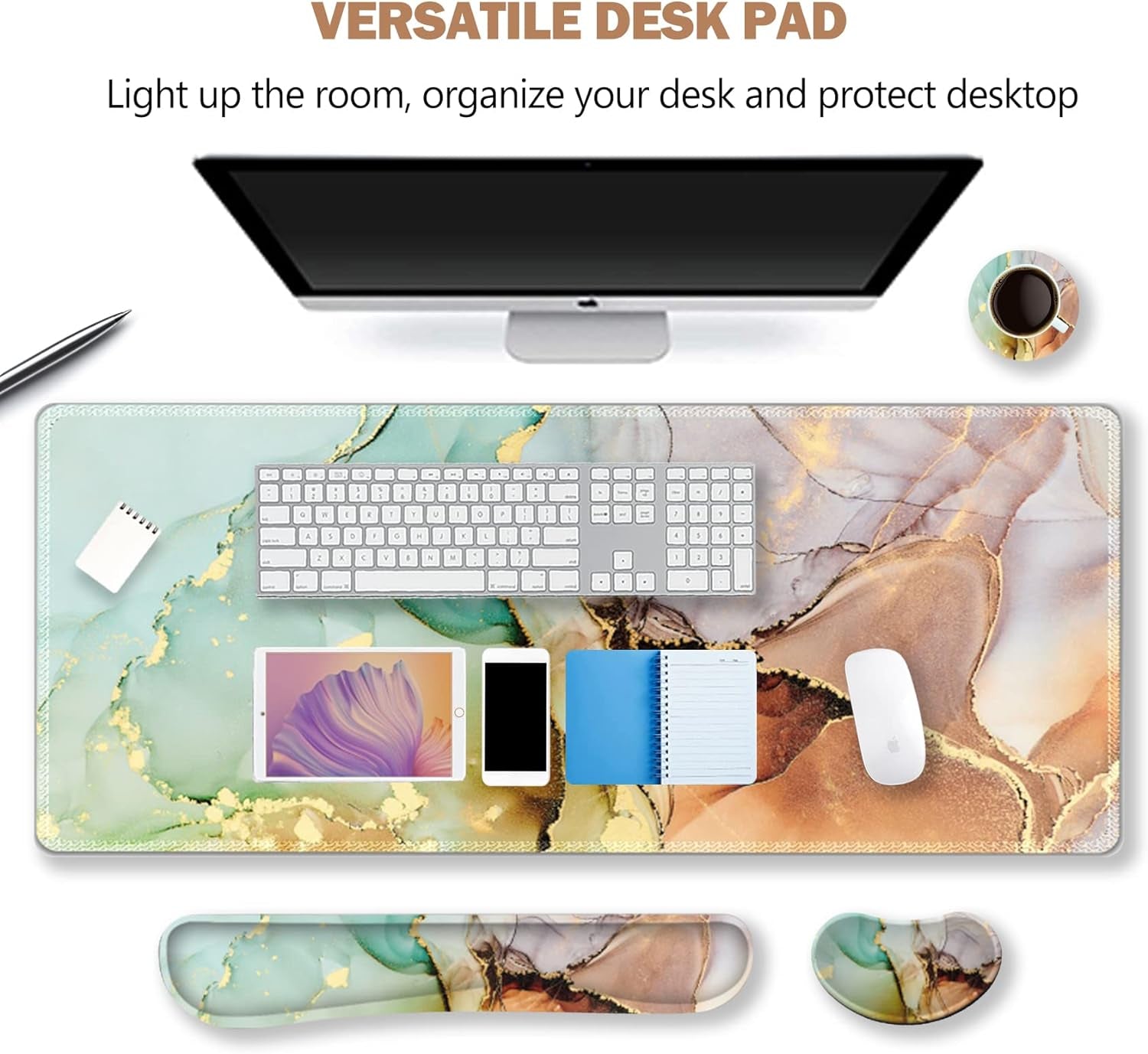 ArtSo 4-in-1 Ergonomic Mouse Pad Set – Comfort, Style & Wrist Support