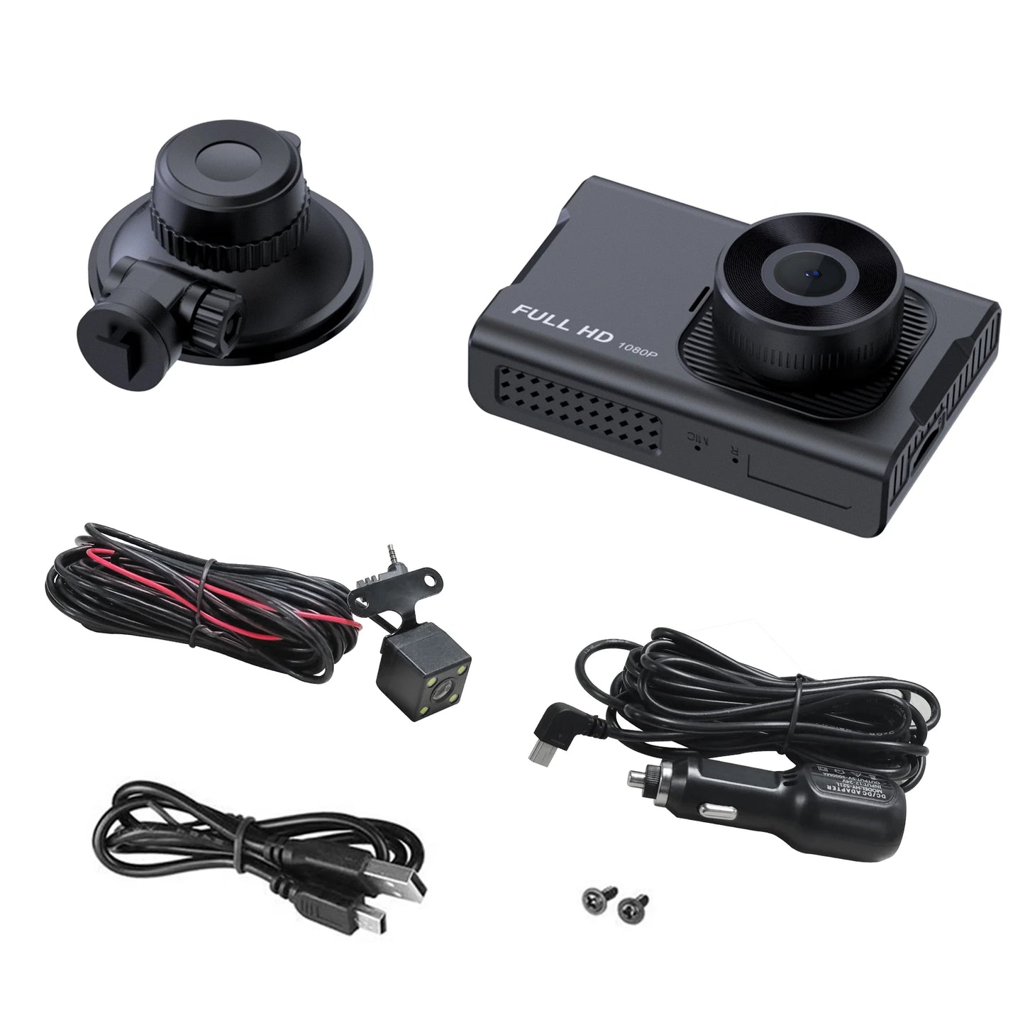 NEXPOW T7J6 Dual Dash Cam – Reliable 1080P Front & Rear Protection for Safer Driving
