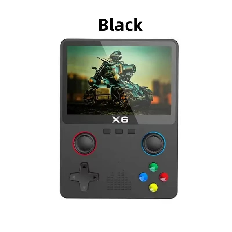 Portable Retro Game Console, X6 3.5" IPS Screen Handheld Game Player with Dual Joystick, 10,000+ Classic Games, Emulator Support, Travel Gaming Device