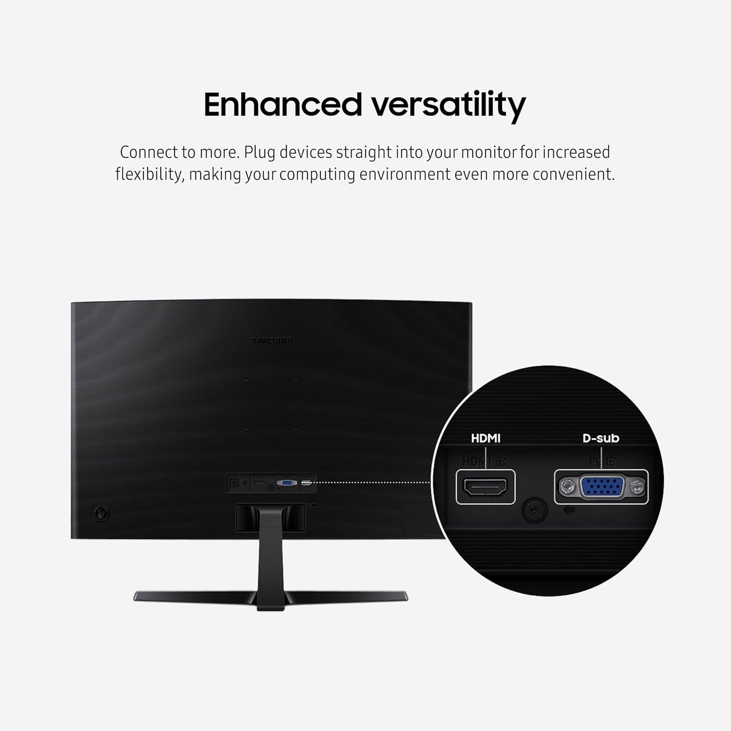 Monitor Curvo Samsung Essential S3 27” FHD 100Hz 1800R Eye Saver HDMI