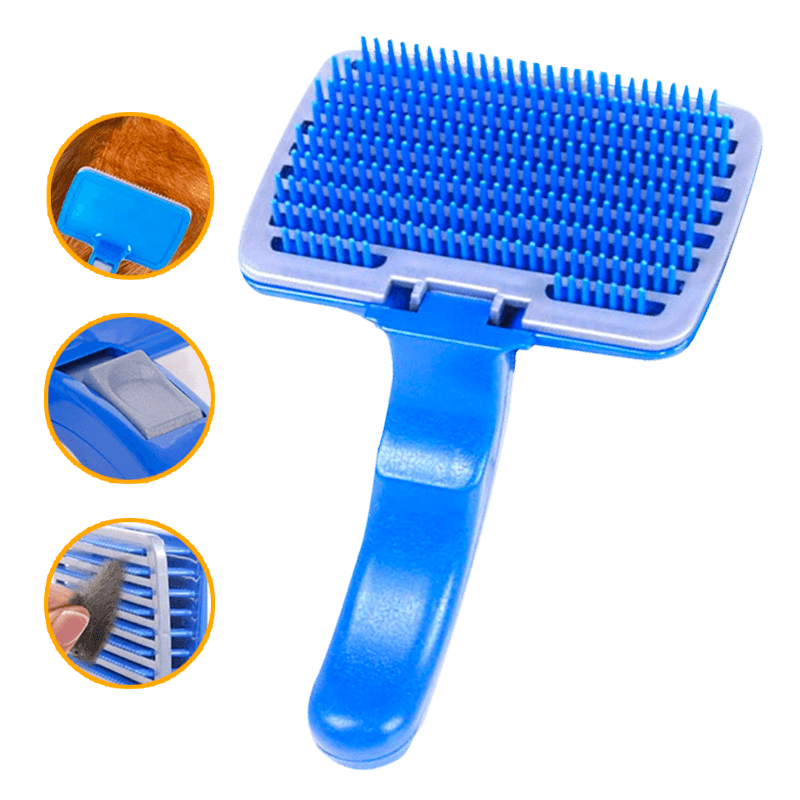 Cepillo Slicker para Perros y Gatos – Cerdas Suaves para Grooming y Desenredo