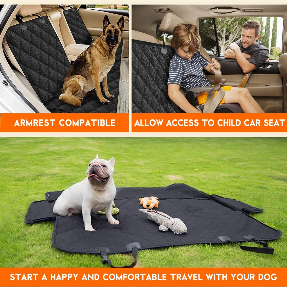 Dog Car Seat Cover – Waterproof, Non-Slip & Universal Fit