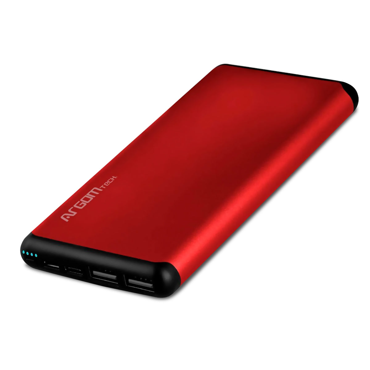 Power Bank ARGON 12,000 mAh Rojo – Carga Rápida y Diseño Elegante