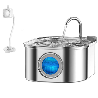 3L Stainless Steel Pet Water Fountain – Fresh, Clean & Quiet Hydration