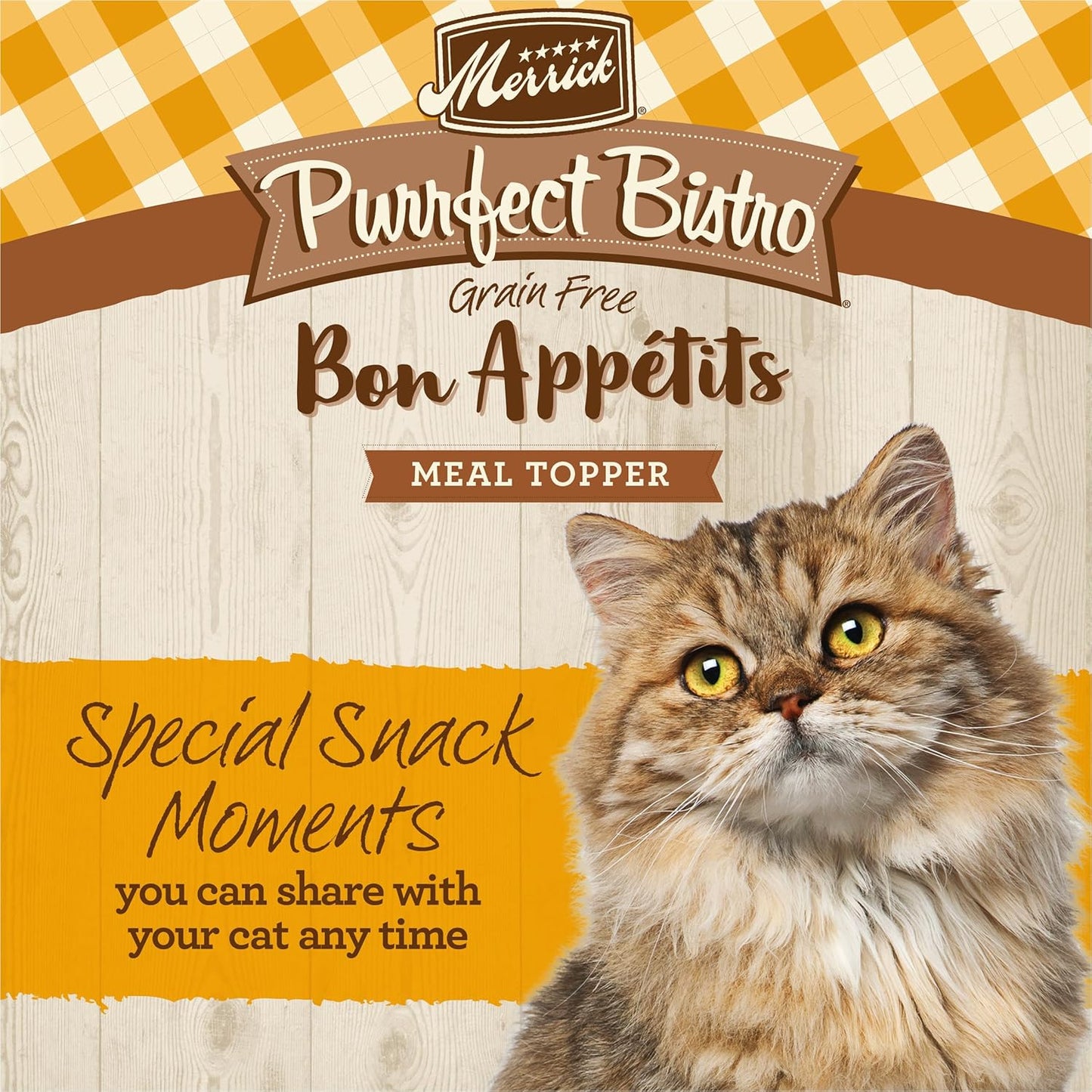 (Pack of 24) 3 Oz. Pouches Merrick Purrfect Bistro Bon Appétits Grain-Free Wet Cat Food Topper – Chicken Morsels in Gravy