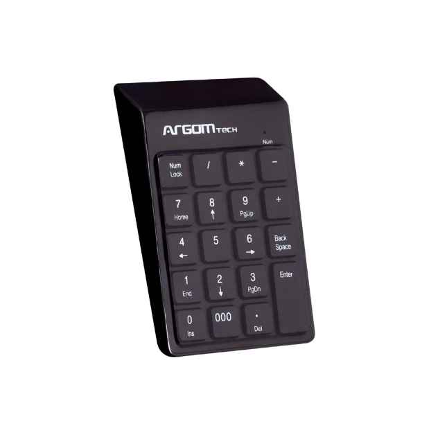 Teclado Numérico USB Argom ARG-KB-1076 – Compacto con Cable Retráctil