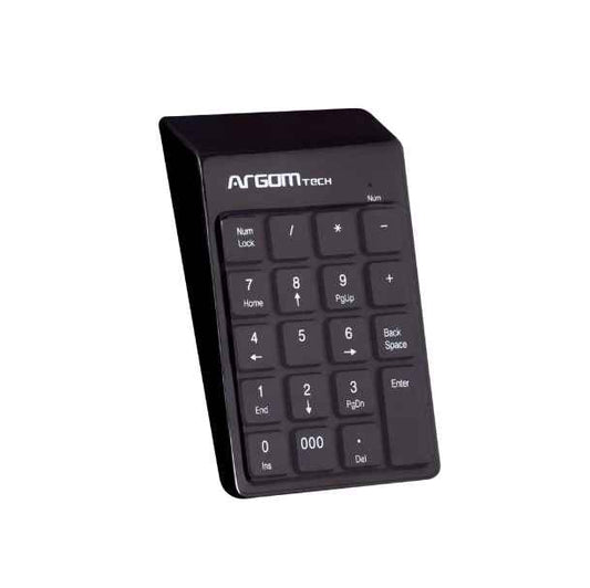 Teclado Numérico USB Argom ARG-KB-1076 – Compacto con Cable Retráctil