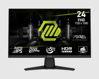 Monitor Gaming MSI MAG 244F 24” FHD 200Hz IPS 0.5ms FreeSync Premium