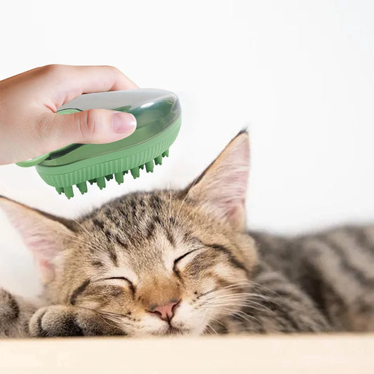 Cepillo de Baño para Mascotas con Dispensador de Shampoo