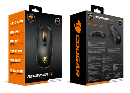 Mouse Gaming Cougar Revenger S 12000 DPI RGB