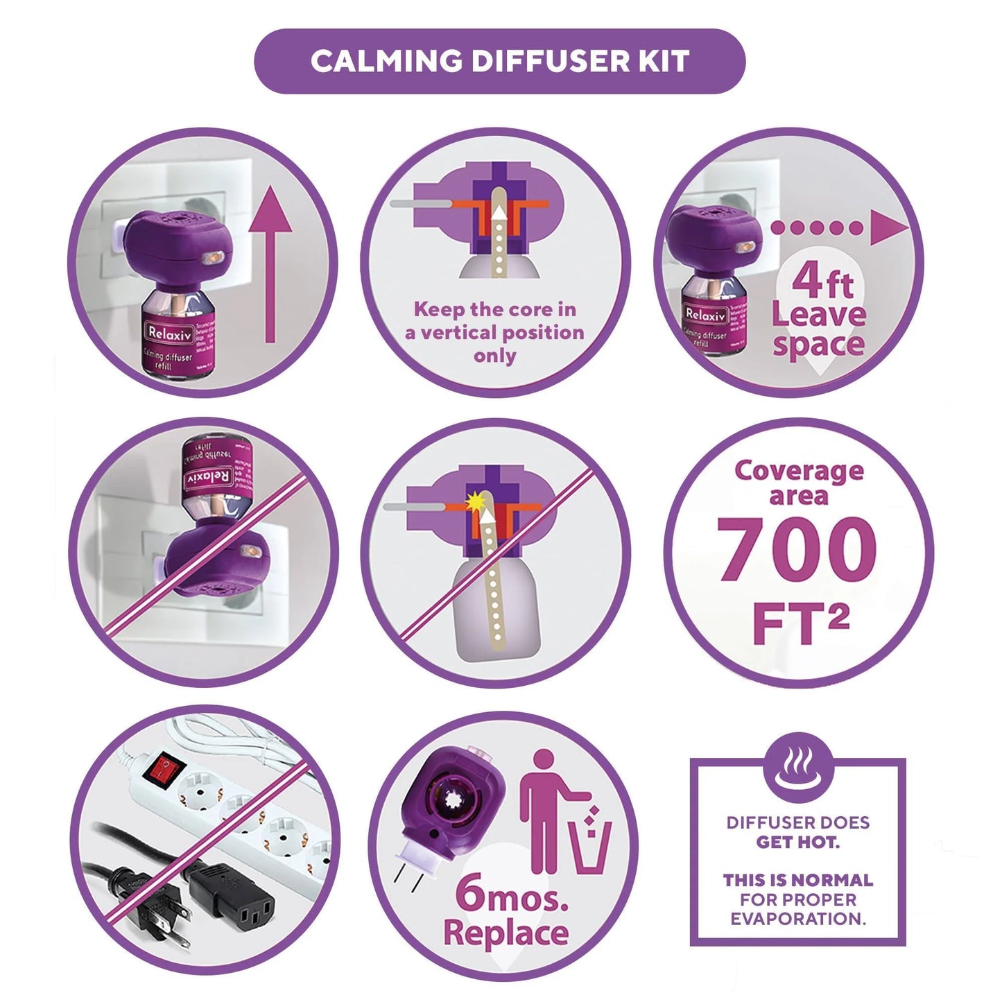 Cat Calming Diffuser Refill & Plug-In – 100% Drug-Free Anti-Stress Formula for Anxiety & Behavior Support