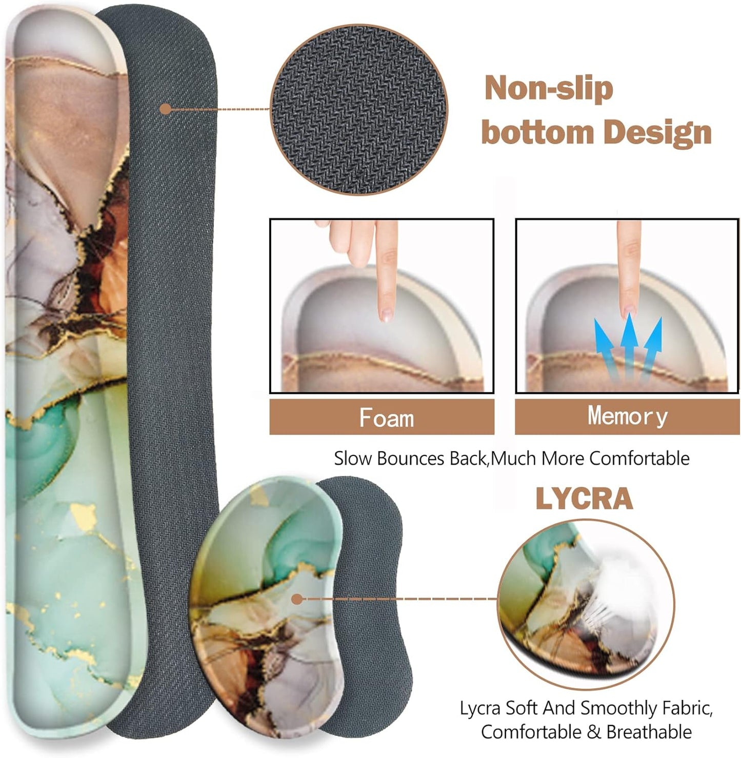 ArtSo 4-in-1 Ergonomic Mouse Pad Set – Comfort, Style & Wrist Support