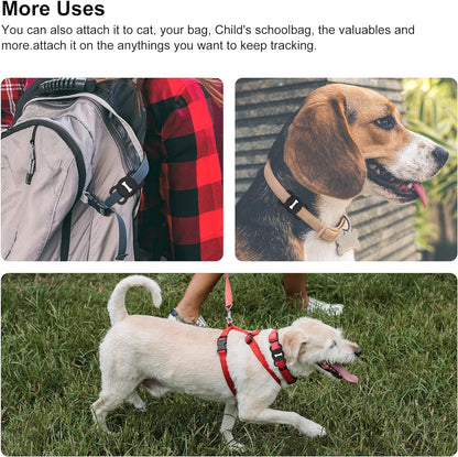 Airtag Dog Collar Holder 2-Pack – Soft Silicone Protective Case for Apple AirTag, Secure Pet Tracker Attachment for Dogs & Cats