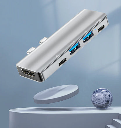 Premium USB-C Hub Adapter for MacBook Pro & Air (5-in-1 / 7-in-1) – 4K HDMI, Thunderbolt 3, SD/TF Card Reader & USB Expansion