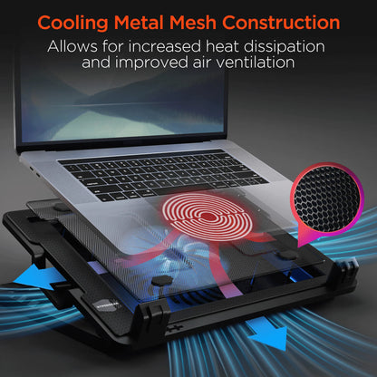 HyperGear UpRite Air Portable Laptop Cooling Stand with LED Fan