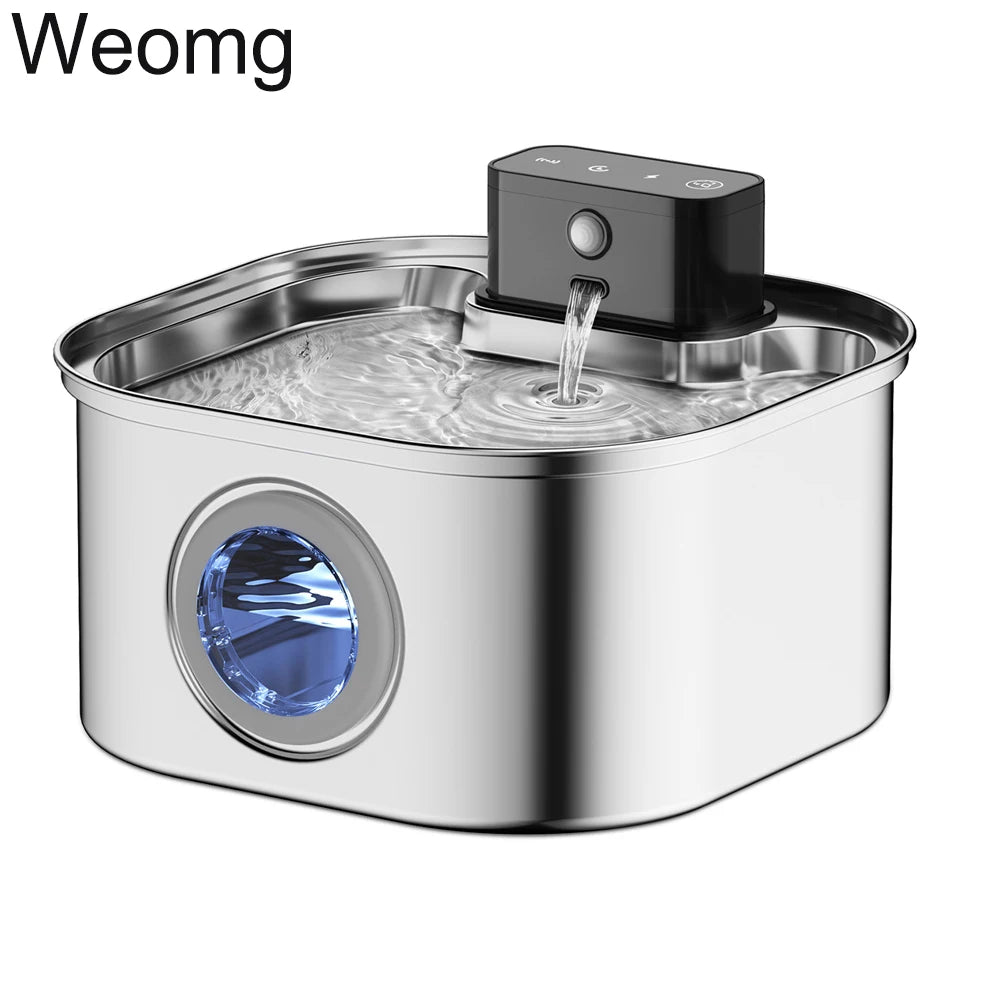 3L Stainless Steel Pet Water Fountain – Fresh, Clean & Quiet Hydration
