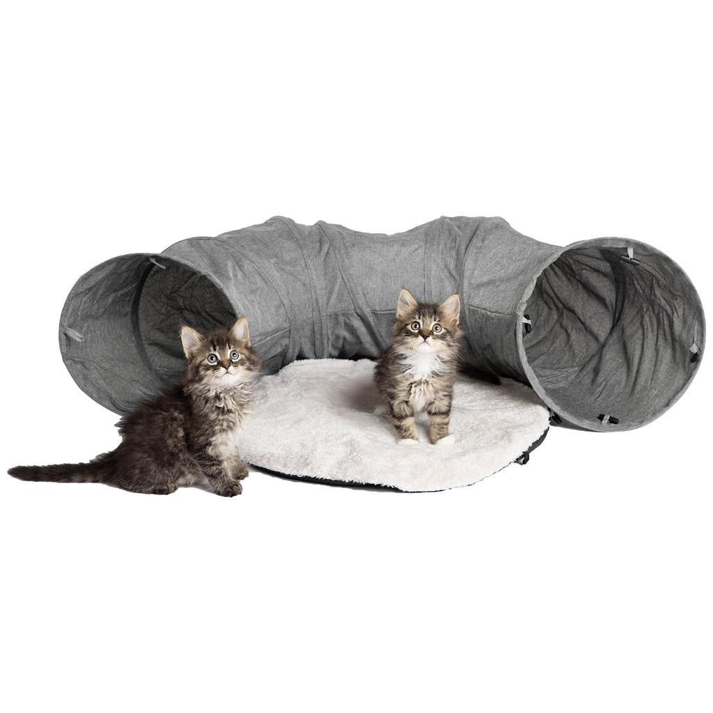 Companion Gear Túnel para Gatos con Cama y Juguetes Interactivos