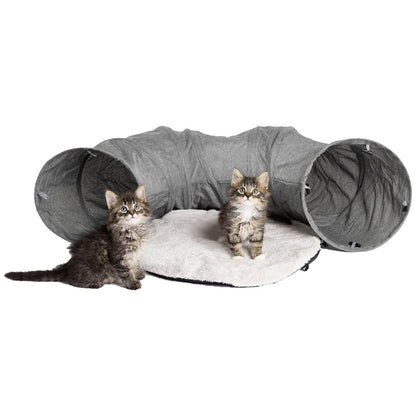 Companion Gear Túnel para Gatos con Cama y Juguetes Interactivos
