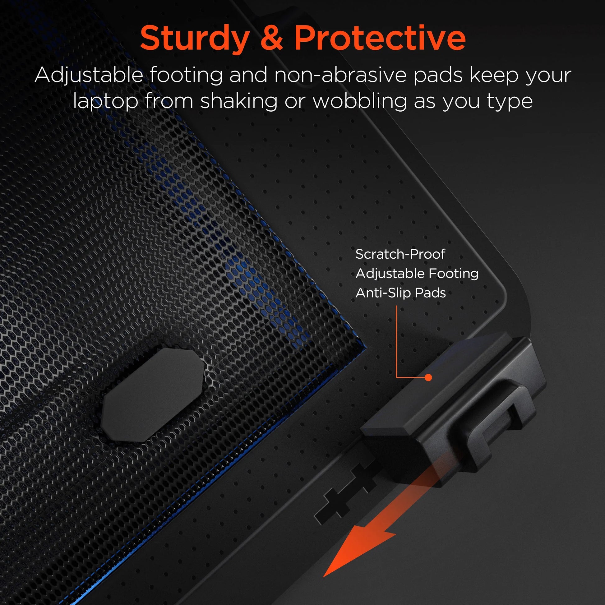 HyperGear UpRite Air Portable Laptop Cooling Stand with LED Fan