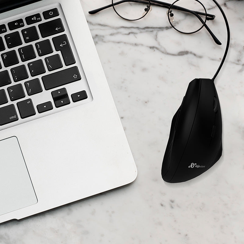 Mouse Vertical Ergonómico Klip Xtreme KMO-505 Krest USB Negro
