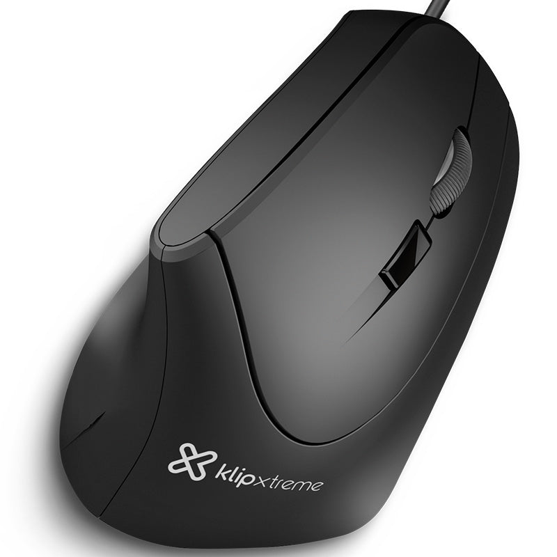 Mouse Vertical Ergonómico Klip Xtreme KMO-506 Krown USB Negro
