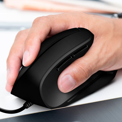 Mouse Vertical Ergonómico Klip Xtreme KMO-506 Krown USB Negro