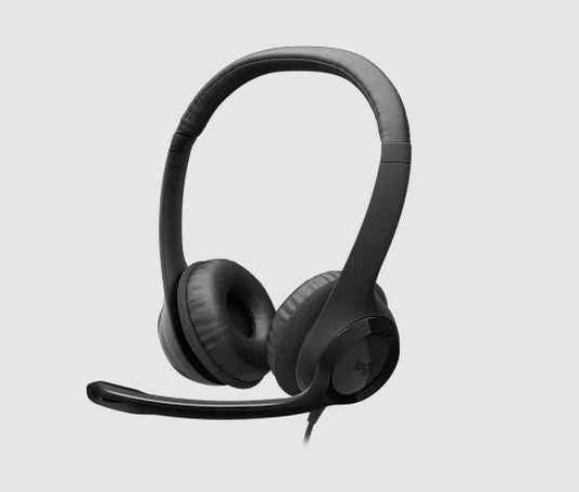 Audífonos Logitech H390 USB-C con Micrófono – Sonido Claro y Conectividad USB